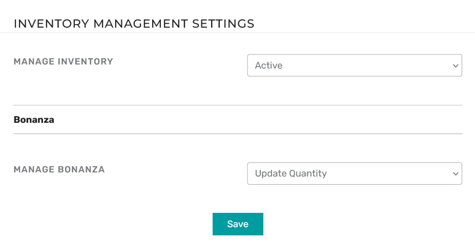 Bonanza Inventory Management